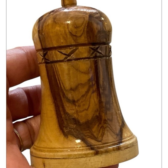 Wooden Handmade Nativity Scene Christmas Ornament made in The Holy Land - Picture 4 of 6